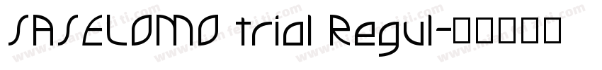 SASELOMO trial Regul字体转换